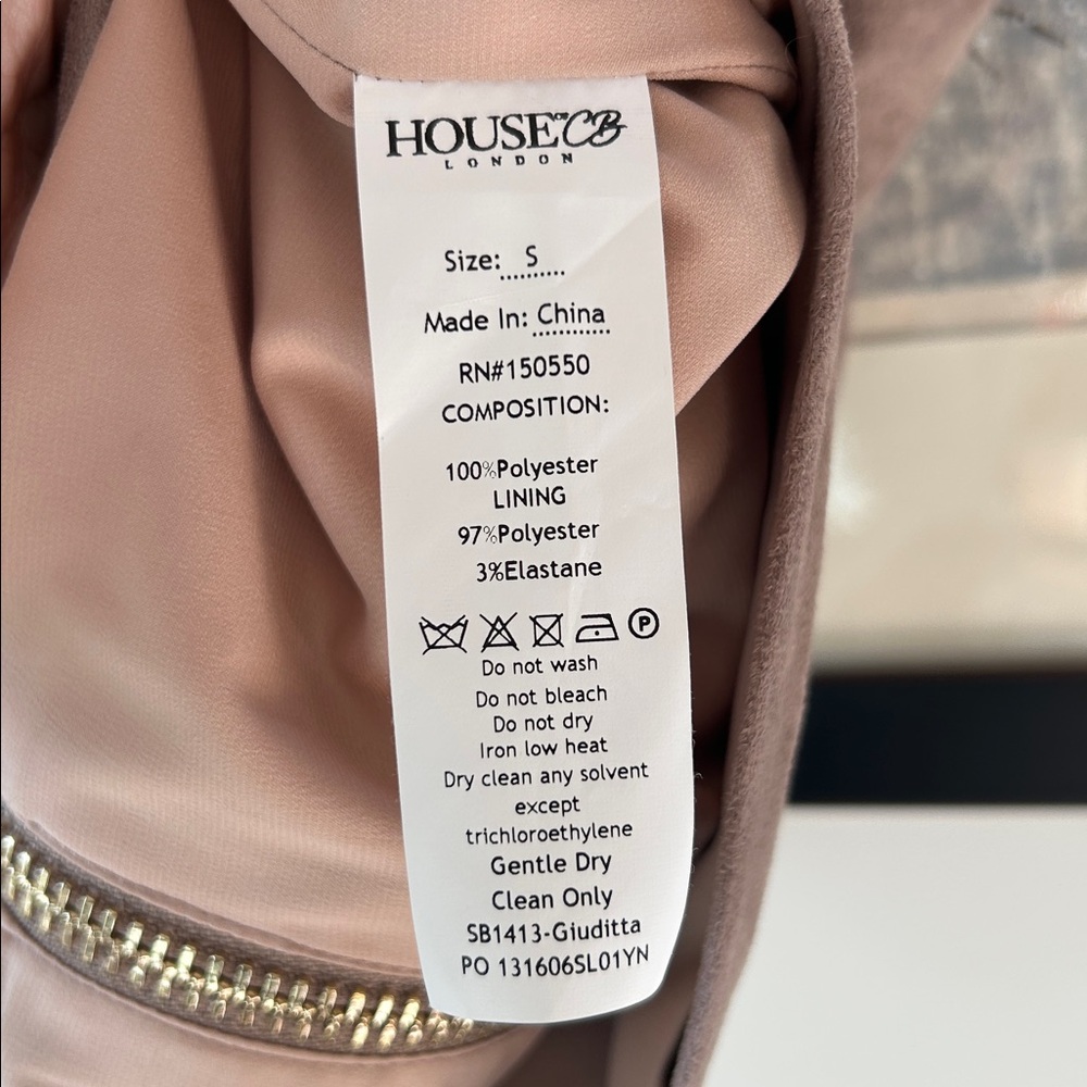 House Of CB Guiditta Taupe Suedette Skirt in Taupe - Picture 8 of 10